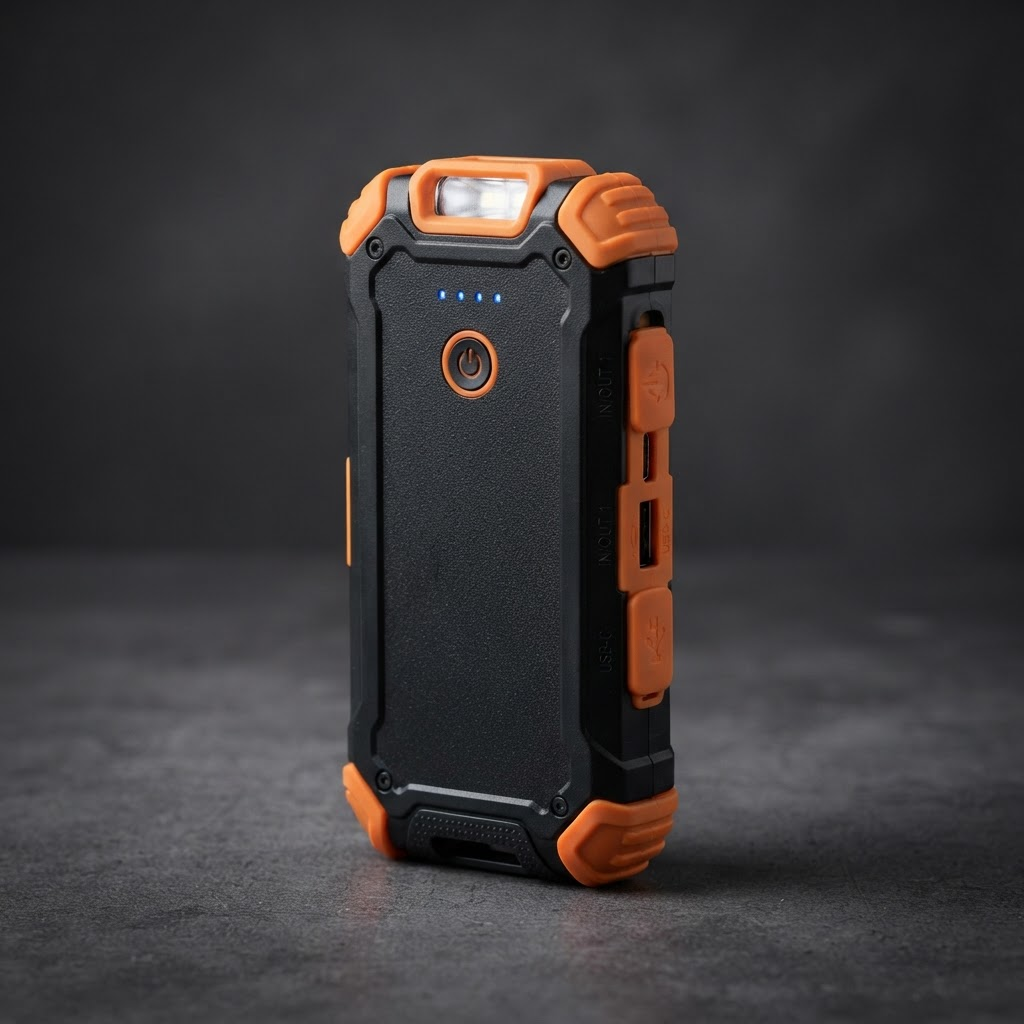 BLAVOR 10,000mAh Solar Power Bank with Flashlight
